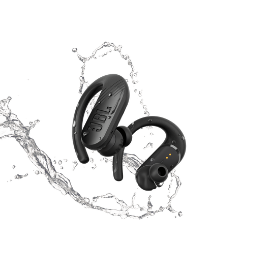 JBL Endurance Peak II - Black - Waterproof true wireless sport earbuds - Front